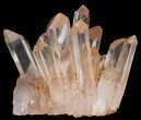 Tangerine Quartz Crystal Cluster - Madagascar #58829-2